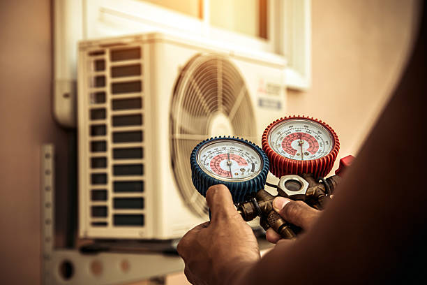 Professional Air Conditioning Service technician working in Star Tannery, VA